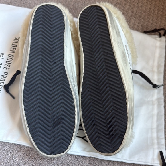 Golden Goose Shearling Black Slides (38) - Picture 3 of 4